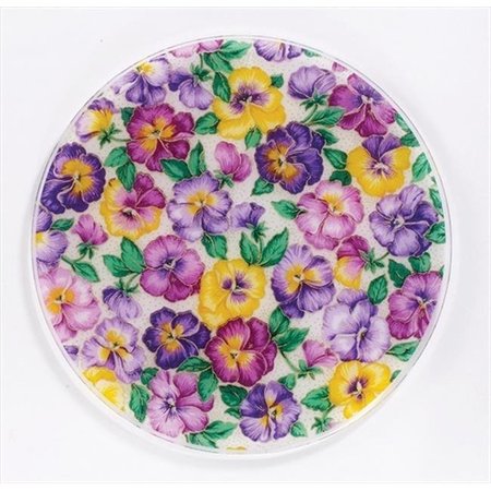 ANDREAS Andreas TR-14 New Pansies Silicone Trivet - Pack of 3 trivets TR-14